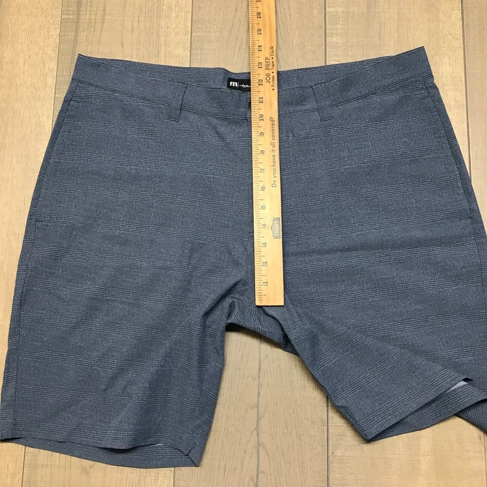 Travis Mathew Shorts Mens Size‎ 38 Blue Performance Golf Chino Preppy Stretch 9